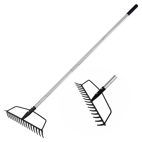 BARAYSTUS Râteau arche de jardin pour pelouse