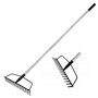 BARAYSTUS Râteau arche de jardin pour pelouse