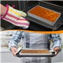 Cadre Patisserie Rectangulaire, Extensible Moule Carré, Moule Rectangulaire Patisserie en Acier Inoxydable, Cadre Patisserie Ext