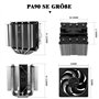 Thermalright Peerless Assassin 90 SE Refroidisseur de processeur double tour avec dissipateur thermique en aluminium haute perfo