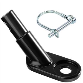 Kit d'attelage de remorque de vélo noir avec goupille de sécurité Adaptateur pour remorque de vélo Thule Remorque de vélo pour e