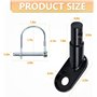 Kit d'attelage de remorque de vélo noir avec goupille de sécurité Adaptateur pour remorque de vélo Thule Remorque de vélo pour e