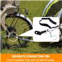 Kit d'attelage de remorque de vélo noir avec goupille de sécurité Adaptateur pour remorque de vélo Thule Remorque de vélo pour e