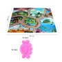 Onlvmyur 12PCS Kit de Peinture Enfant 3D Créatifs Figurines d'animaux Sauvages Jouet d’Art avec 6 Peintures, 2 Pinceaux et Tapis