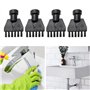 Wzhtuzi Karcher Lot de 4 accessoires de nettoyage à vapeur pour nettoyeur vapeur Kärcher Accessoires pour nettoyeur vapeur Kärch