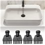 Wzhtuzi Karcher Lot de 4 accessoires de nettoyage à vapeur pour nettoyeur vapeur Kärcher Accessoires pour nettoyeur vapeur Kärch