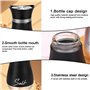 BNGXR Salière et Poivrière Set, 120ml Acier Inoxydable Poivriere, Salière à Épices, Pots à épices,distributeur d'épices pour cui