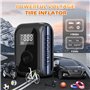 Onherm Pompe à air pour Schrad Compresseur à Air Portatif 6000mAh, Mini Gonfleur Electrique 10,3Bar/ 150PSI, Gonfleur Pneu Voitu
