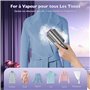 Onherm Defroisseur Vapeur Avec Écran LED, 1200W Fer à Repasser Vertical, 0,8 KG Steamer Portable Repassage à sec et Vapeur 2-en-