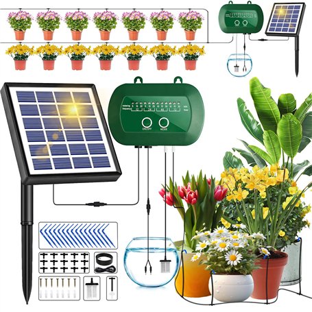 Onherm Kit Arrosage Automatique Goutte à Goutte Solaire