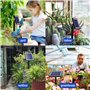 Onherm Kit Arrosage Automatique Goutte à Goutte Solaire, Système d'irrigation Automatique Solaire Avec 12 Modes et Tuyau de 15M 