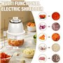 Mini Hachoir Électrique 350ml Hachoir Rechargeable USB Mini Hachoir Oignon pour Oignon Ail Viande Légumes etc Mini Hachoir Alime