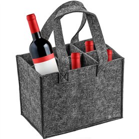 NC NC Wandefol Sac à Bouteille Porte-Bouteille en Feutre avec séparateur séparé pour 6 Bouteilles