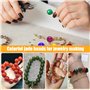 Srup 100 Pcs Perle Pierre Naturelle, Perles Pierres Gemmes Rondes 10 MM, Creation Bracelet Fille, Perles Rondes en Pierres Préci