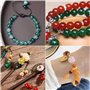Srup 100 Pcs Perle Pierre Naturelle, Perles Pierres Gemmes Rondes 10 MM, Creation Bracelet Fille, Perles Rondes en Pierres Préci