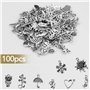 Creation Bijoux Mixte Argent Antique Charms pour Boucles d'oreilles Collie