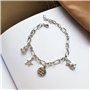 100 Pièces Breloques Argentées Charmes de Pendentifs, Creation Bijoux Mixte Argent Antique Charms pour Boucles d'oreilles Collie