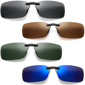 Mikqky 4 Pièces Clip Solaire pour Lunettes De Vue