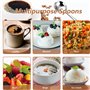 Brateuanoii 2 Pièces Louche à Soupe En Acier Inoxydable, Louche Cuisine Manche Courte, Petite Louche Cuisine Inox, Va Au Lave-Va