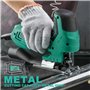 Scie sauteuse STANEW 650 W， Vitesse de sciage par min. 1000-3000RPM，6 Vitesses réglables, 5 lames, Angle de coupe 45º, Profondeu