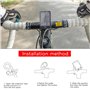 Support Guidon GPS Compatible avec Garmin Edge Bike Computer Support de Cintre VTT - Support Guidon de vélo pour GPS Vélo de Mon