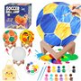 Kit Peinture Enfant Lampe de Football Foot Veilleuse de Peindre 3D Kit Materiel Dessin Bricolage Jouet Loisir Créatif avec Autoc