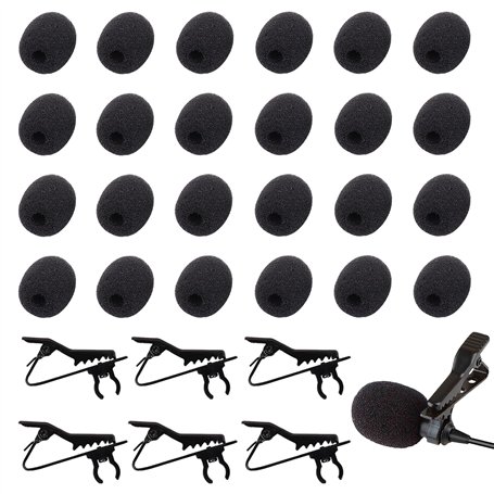TRKETK 30 Pièces Kit de Remplacement de Microphone à Revers