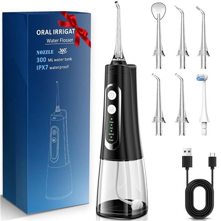 ETELIAR Jet Dentaire Hydropulseur Portable Water Flosser