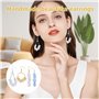 200 Pièces attache boucles d'oreilles，fermoir boucles d'oreilles kit boucle d'oreille a fabriquer Faire Soi-Même D'artisanat Lar
