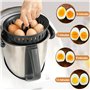 BNGXR Accessoire Thermomix,Cuiseur à œufs 4 œufs Cuiseur vapeur,matériau de qualité alimentaire,deux niveaux,Accessoire de cuiss