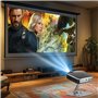 BNGXR Support de Projecteur, Support Videoprojecteur de Bureau, Support Mural Pliable pour Projecteur Rotation à 360°, Multifonc