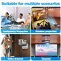 BNGXR Support de Projecteur, Support Videoprojecteur de Bureau, Support Mural Pliable pour Projecteur Rotation à 360°, Multifonc