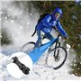 Aoreun Potence de Vélo Réglable ±60°, Potence VTT Tige de Guidon Riser 31,8 mm x120mm, Potence de Guidon en Aluminium avec Clé H