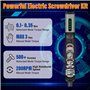 BOOTEEK Jeu de Tournevis électriques, Mini Tournevis Sans Fil, Tournevis de précision 68 en 1 avec Lampes LED, 64 Embouts Magnét