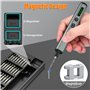 BOOTEEK Jeu de Tournevis électriques, Mini Tournevis Sans Fil, Tournevis de précision 68 en 1 avec Lampes LED, 64 Embouts Magnét
