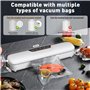 Machine à Emballer sous Vide, 4 en 1, 62 KAP Appareils de mise sous vide compacte, pour aliments secs ou humides, 10 sacs en fil