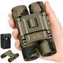 Jumelles 12 x 25 pour Adultes HD Mini Jumelles Compactes avec Sac de Rangement pour Observation des Oiseaux Voyage Chasse Concer