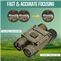 Jumelles 12 x 25 pour Adultes HD Mini Jumelles Compactes avec Sac de Rangement pour Observation des Oiseaux Voyage Chasse Concer