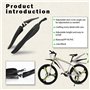 zzmorni Kit de garde-boue universel pour vélo, 24-29 pouces, garde-boue pour VTT - Angle réglable - Facile à installer