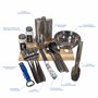 Ensemble de vaisselle de camping pour 6 personnes – Batterie de cuisine d'extérieur complète avec couverts, assiettes, gobelets,