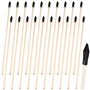Lot de 20 flèches en bois de 45 cm de rechange en bambou avec pointe en caoutchouc pour tir à l'arc - Flèches en bois de haute s