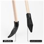 Lot de 20 flèches en bois de 45 cm de rechange en bambou avec pointe en caoutchouc pour tir à l'arc - Flèches en bois de haute s