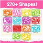Mimtom Pochoirs pour Garçons et Filles | Ensemble de 51 Pochoirs pour Arts Plastiques avec plus de 270 Formes à Tracer pour Libé
