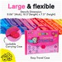 Mimtom Pochoirs pour Garçons et Filles | Ensemble de 51 Pochoirs pour Arts Plastiques avec plus de 270 Formes à Tracer pour Libé