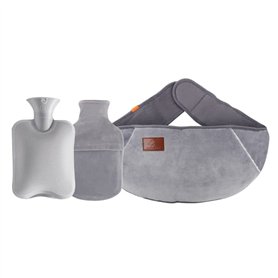 Bouillotte en caoutchouc avec housse de taille pour soulager la douleur du cou