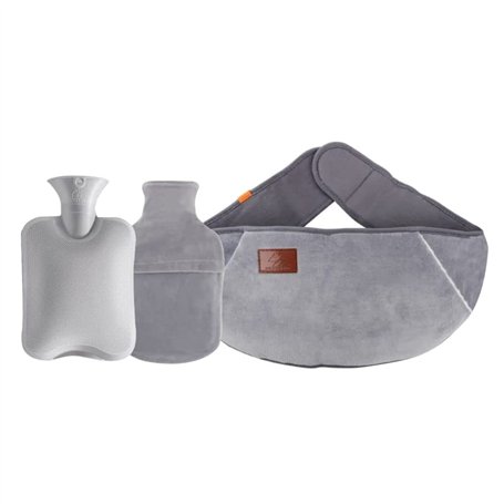 Bouillotte en caoutchouc avec housse de taille pour soulager la douleur du cou
