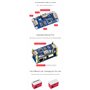 PoE Ethernet/USB HUB Box Compatible Raspberry Pi Zero Series, with PoE/ETH/USB HUB Hat Inside, 802.3af-Compliant, Includes 3X US