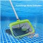GSTgp Épuisette de fond de piscine - Lame en caoutchouc et cadre renforcé - Double couche