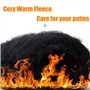 Lonnalee Gants Hiver Chauds Pour Hommes à écran Tactile Tricotés Magiques Extensibles épaissis Doublure en Polaire Douce Noire P
