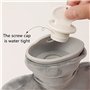 Bouillotte avec Housse Polaire,Grande Capacité 500mL Peluche Amovible et Lavable Bouillotte en Caoutchouc Naturel Bouillote pour